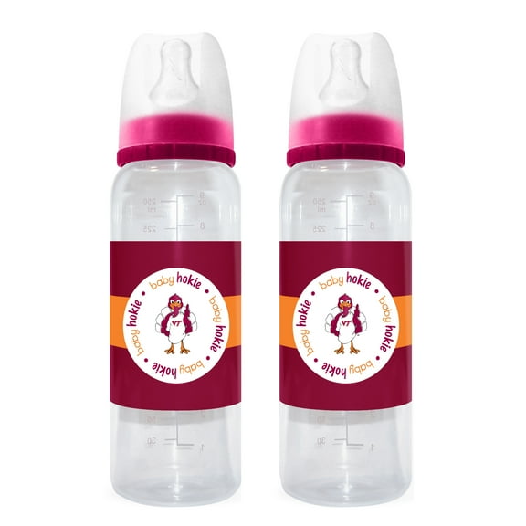 Virginia Tech NCAA Hokies Baby Infant Bottle (Set of 2)