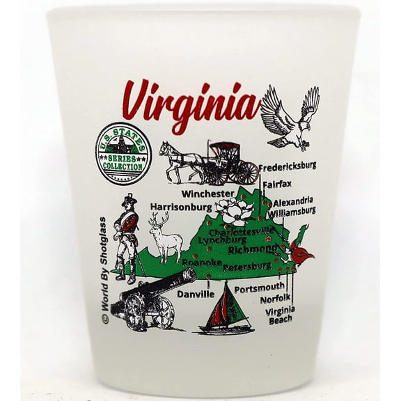 Virginia US States Series Collection Shot Glass
