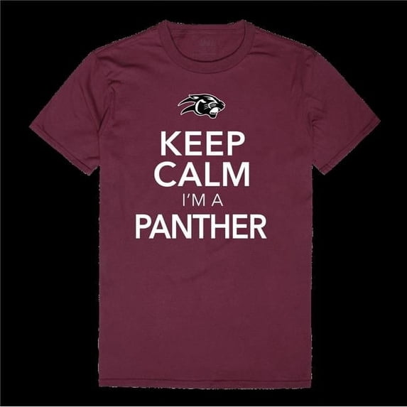 Virginia Union University Panthers Keep Calm T-Shirt, Maroon - Medium