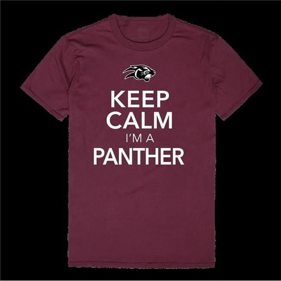 Virginia Union University Panthers Keep Calm T-Shirt, Maroon - Medium
