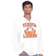 thumbnail image 1 of Virginia for Losers Funny Rivalry Unisex Fleece Graphic Zip Up Hoodie Brisco Brands 3X, 1 of 5