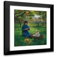 thumbnail image 1 of Virginie Demont-Breton 20x23 Black Modern Framed Museum Art Print Titled - Under the Orange Tree, 1 of 5