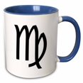 thumbnail image 1 of 3drose, Virgo, 11oz Two-tone Blue Mug, 1 of 6