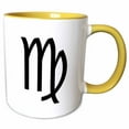 thumbnail image 1 of 3drose, Virgo, 11oz Two-tone Yellow Mug, 1 of 6