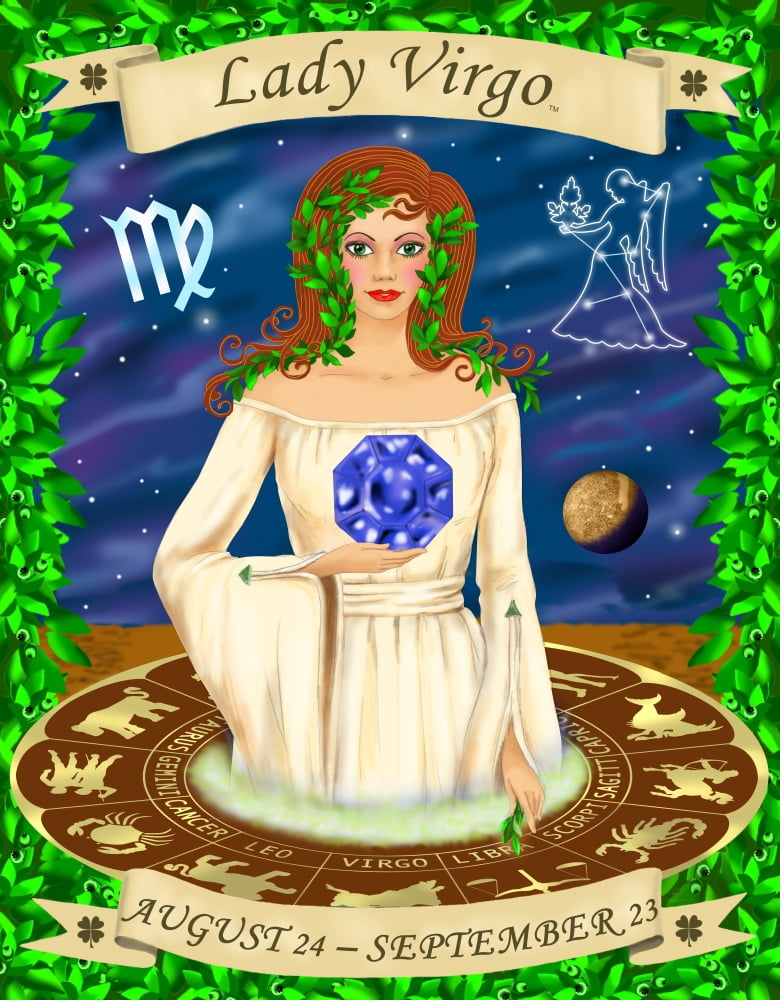 Virgo Canvas Art - Sheila Kalisher (25 x 31)