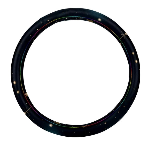 Virgo Constellation 14.5 Inch Printing PVC Leather Car Wheel Covers Steering Wheel Covers Auto Accessories