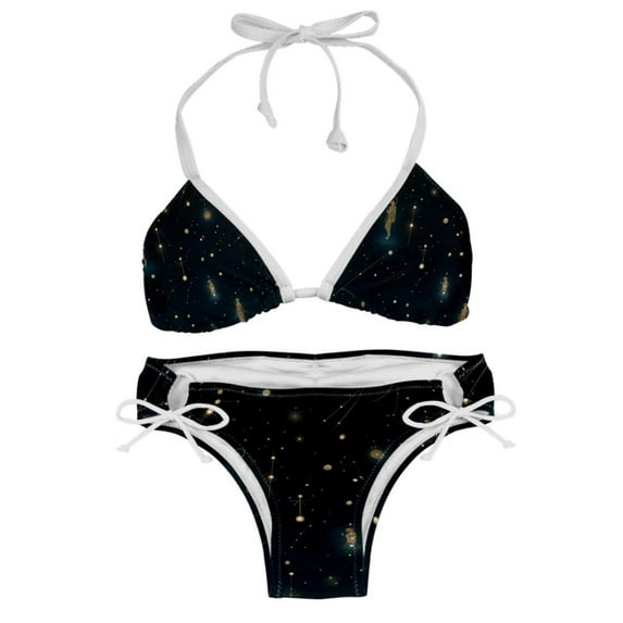 Virgo Constellation Detachable Sponge Adjustable Strap Bikini Set 2-Pack Swimwear Swimsuit.SceneManagement Beach Pool Party Vacation.