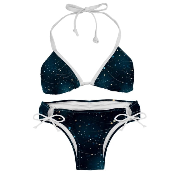 Virgo Constellation Detachable Sponge Adjustable Strap Bikini Set Two-Pack Swim Suit Swimsuits Bikini