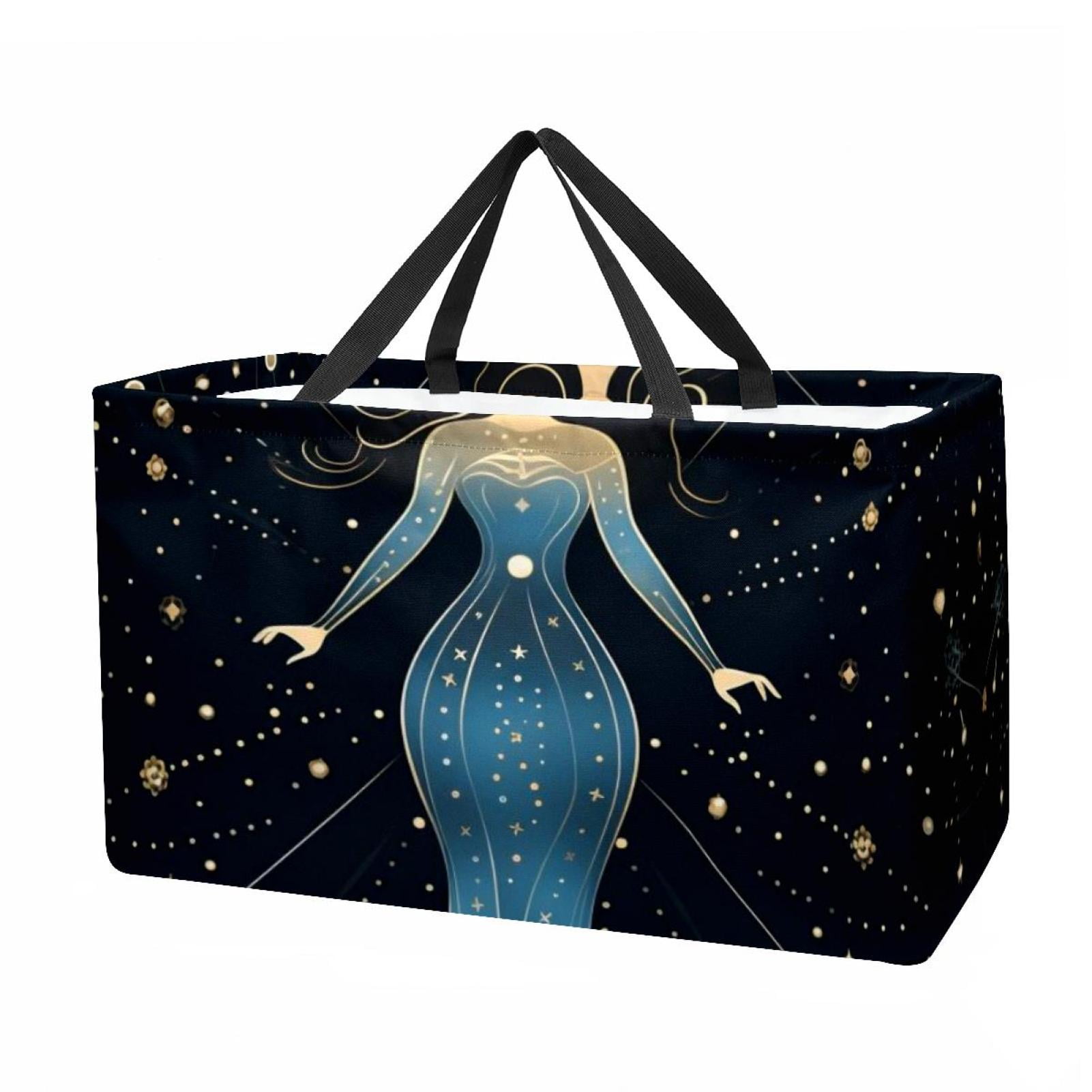 Starrysky Constellation Print Tote Bag – Chain Strap Design