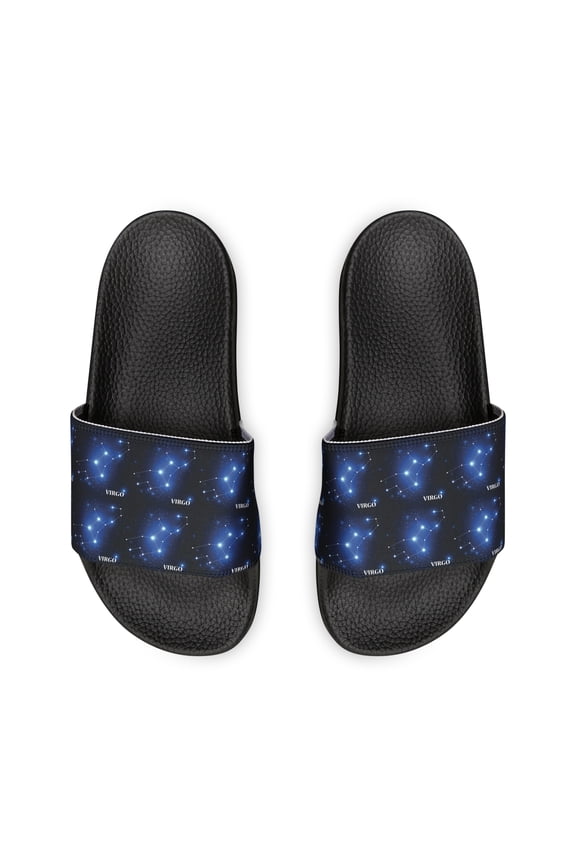 Virgo Constellation Men's PU Slide Sandals