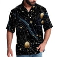 thumbnail image 1 of Virgo Constellation Men's Short Sleeve Beach Shirts, Casual Button Down Poplin Printed Summer Tops - Unisex, 1 of 6