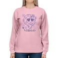 thumbnail image 1 of Virgo Emoji Zodiac Charm - Unique Horoscope Design Graphic Women's Sweatshirt, 1 of 4