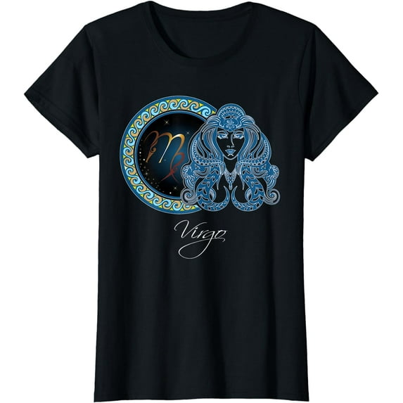 Virgo Horoscope TShirt Beautifully Detailed Zodiac Signs Tee