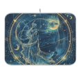 thumbnail image 1 of Virgo Of Zodiac Dish Drying Mat 18x24 Absorbent Microfiber Draining Rack Pad for Kitchen Counter Sink, 1 of 8