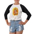 thumbnail image 1 of Virgo Painting Printed 100% Cotton Elbow Sleeves Raglan T-Shirt WTS_03 M, 1 of 1