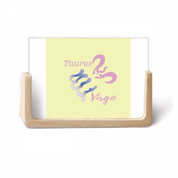 Virgo Taurus Constellation Photo Wooden Photo Frame Tabletop Display