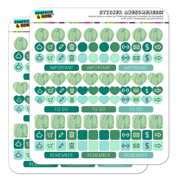 Virgo The Virgin Zodiac Horoscope Planner Calendar Scrapbooking Crafting Sticker Set