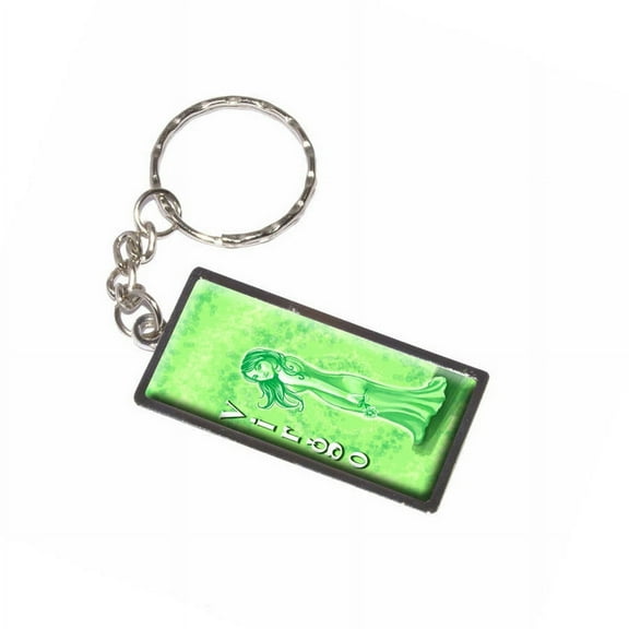 Virgo Virgin Zodiac Astrological Sign Astrology Keychain Key Chain Ring