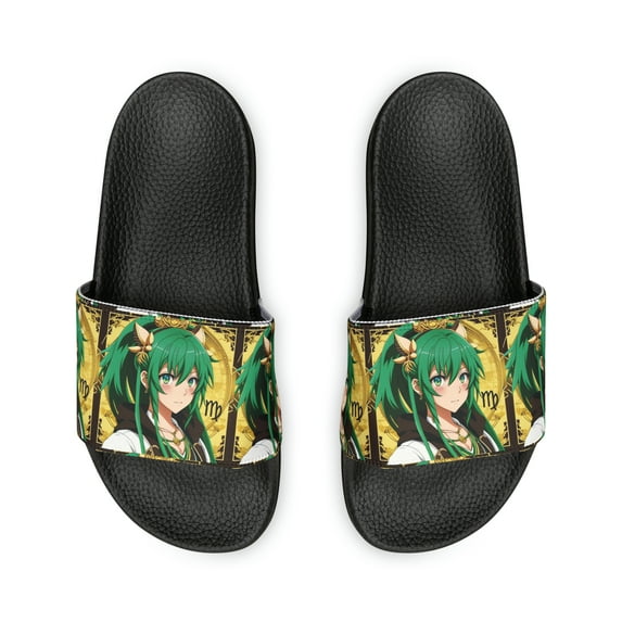 Virgo Zodiac Anime Women's PU Slide Sandals