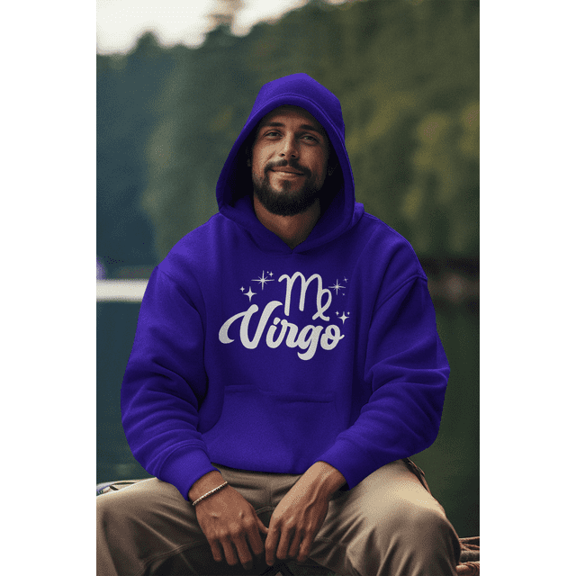 Zodiac Sign Program Virgo Zodiac Sign, White Astrology Symbol Design, Pullover Hoodie ...