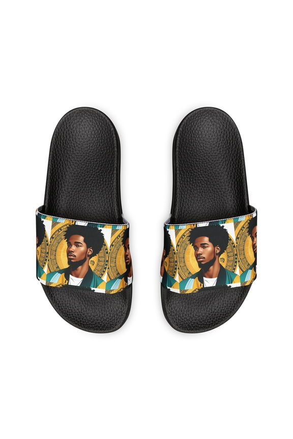 Virgo Zodiac Men's PU Slide Sandals