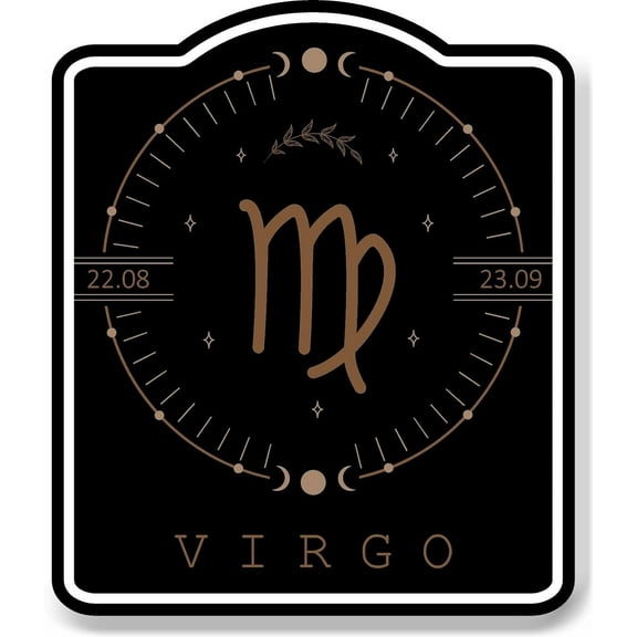 Virgo Zodiac Sign Astrology Horoscope BLACK Aluminum Composite Sign, 20"x24"