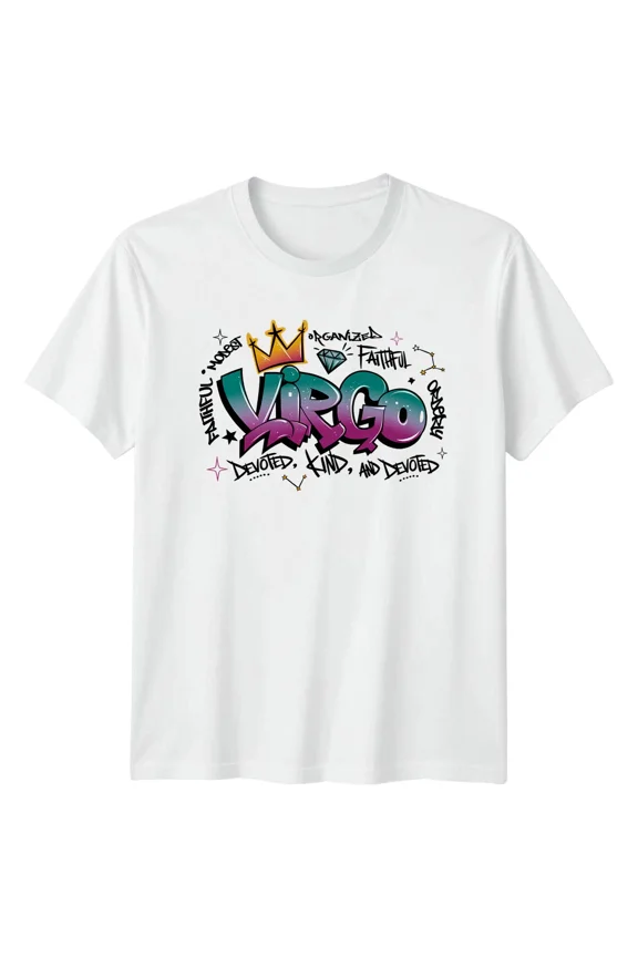 Virgo Zodiac Sign Astrology Mens T-Shirt Womens Graphic Tee Unisex Top