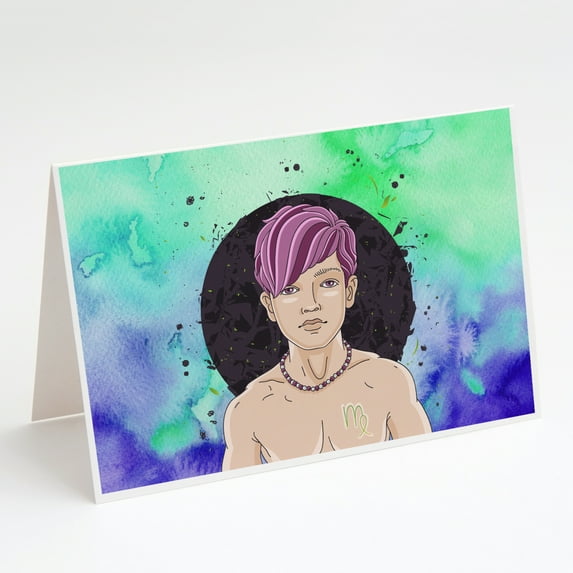 Virgo Zodiac Sign Greeting Cards and Envelopes Pack of 8