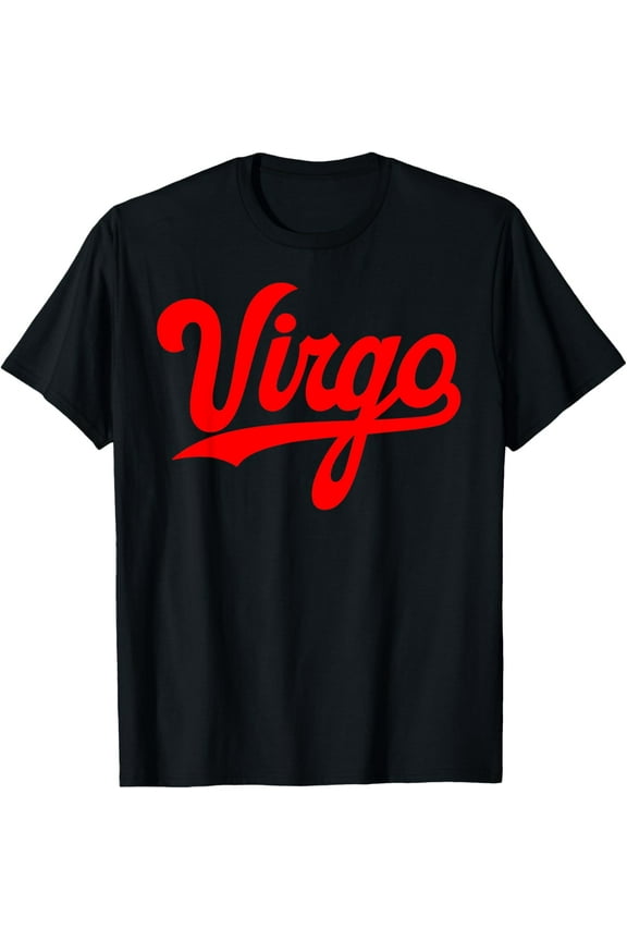 Virgo season men and women zodiac typography art design T-Shirt