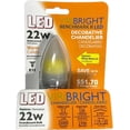 thumbnail image 1 of Viribright 3.2W 22W Equivalent E12 LED Chand. Bulb (2700K) (Warm White) (6-Pack), 1 of 1