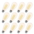 thumbnail image 1 of Viribright® ST19 LED Bulb, Filament, Energy Star, Amber 2200K (12-Pack), 1 of 9
