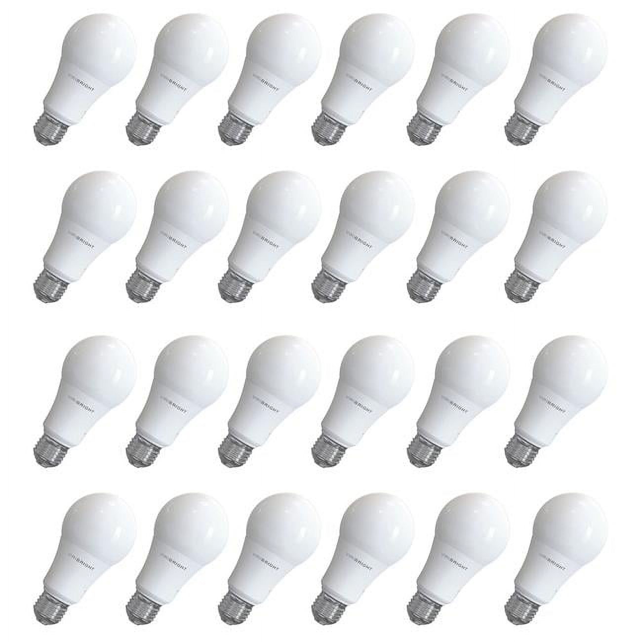 Viribright  6500K 100W Equivalent A19 Non-Dimmable UL Listed LED Light Bulb, Daylight - Pack of 24