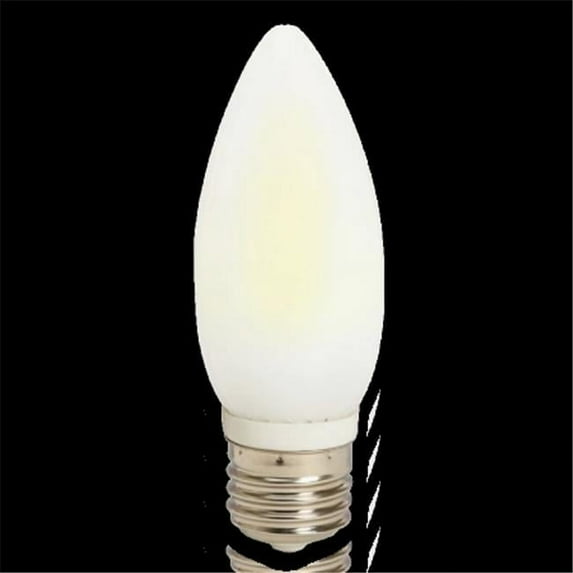Viribright 74554 LED Benchmark II 3.2 watt Chandelier E26 Base Frosted Cover 90 CRI 90Lp 6000K 288 Lumens