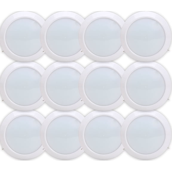 Viribright 75W Equivalent 6" Universal LED Downlight Disc, 1000lm , No Adapter, T24, 90+CRI