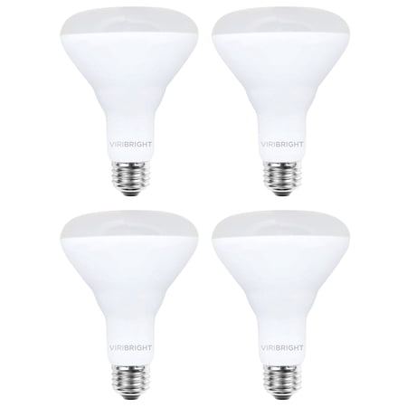 Viribright® BR30 LED Bulb, 700 Lumens, Dimmable, CEC, T20 4000K (4 Pack)