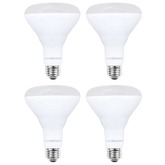 Viribright® BR30 LED Bulb, 700 Lumens, Dimmable, CEC, T20 4000K (4 Pack)