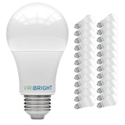 Viribright® A19 LED BULB, 9W, 800 Lumens, Non-Dimmable, Warm White 2700K (24-Pack)