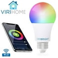 thumbnail image 1 of Viribright Smart Wifi 60-Watt Equivalent A19 E26 Dimmable RGBW Multi-Color LED Light Bulb (Easy No Hub Set-Up), 1 of 9