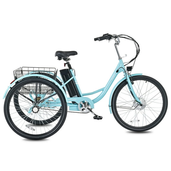 Viribus 24" Adult Electric Tricycle 250W Electric Trike with 36V 13Ah Battery UL 2271 Green