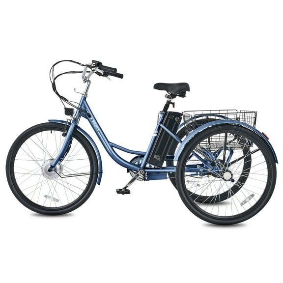 Viribus 24" Electric Tricycle for Adult 250W Electric Trike with 36V 13Ah Battery UL 2271 Blue
