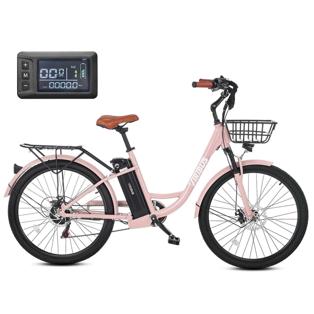 Viribus 500W 26" Rear Wheel EBike Conversion Kit - Electric Bicycle DIY With LCD & PAS, 25 Mph