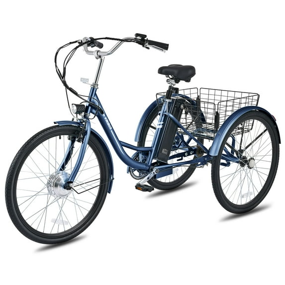 Viribus 26" Adult Electric Tricycle 250W Electric Trike with 36V 13Ah Battery UL 2271 Blue