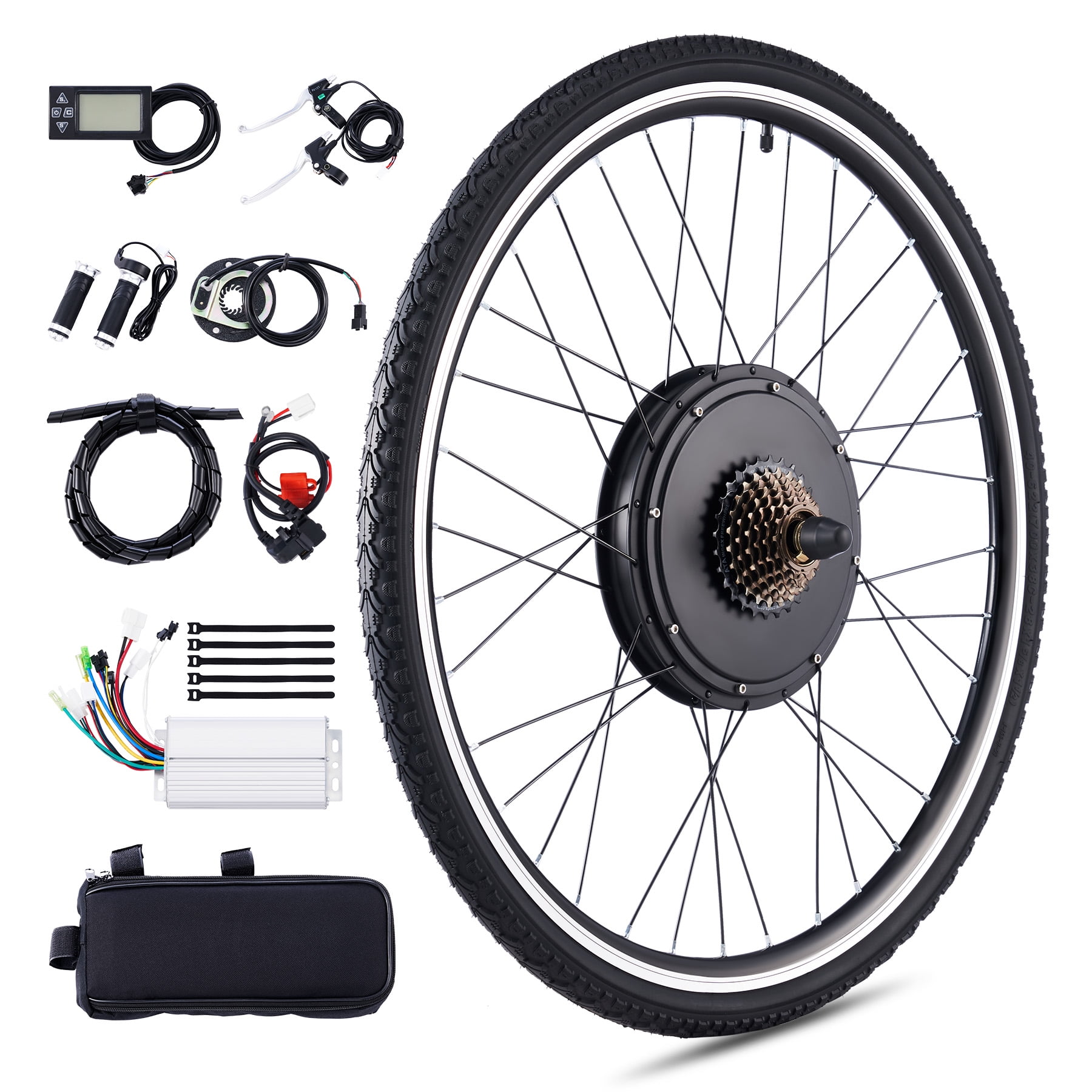 Viribus Electric Bike Conversion Kit 28" Rear Wheel 1000W Hub Motor LCD eBike DIY Set