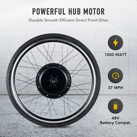 Viribus Electric Bike Kit 26" 1000 Watt Hub Motor LCD Control eBike Conversion Kit