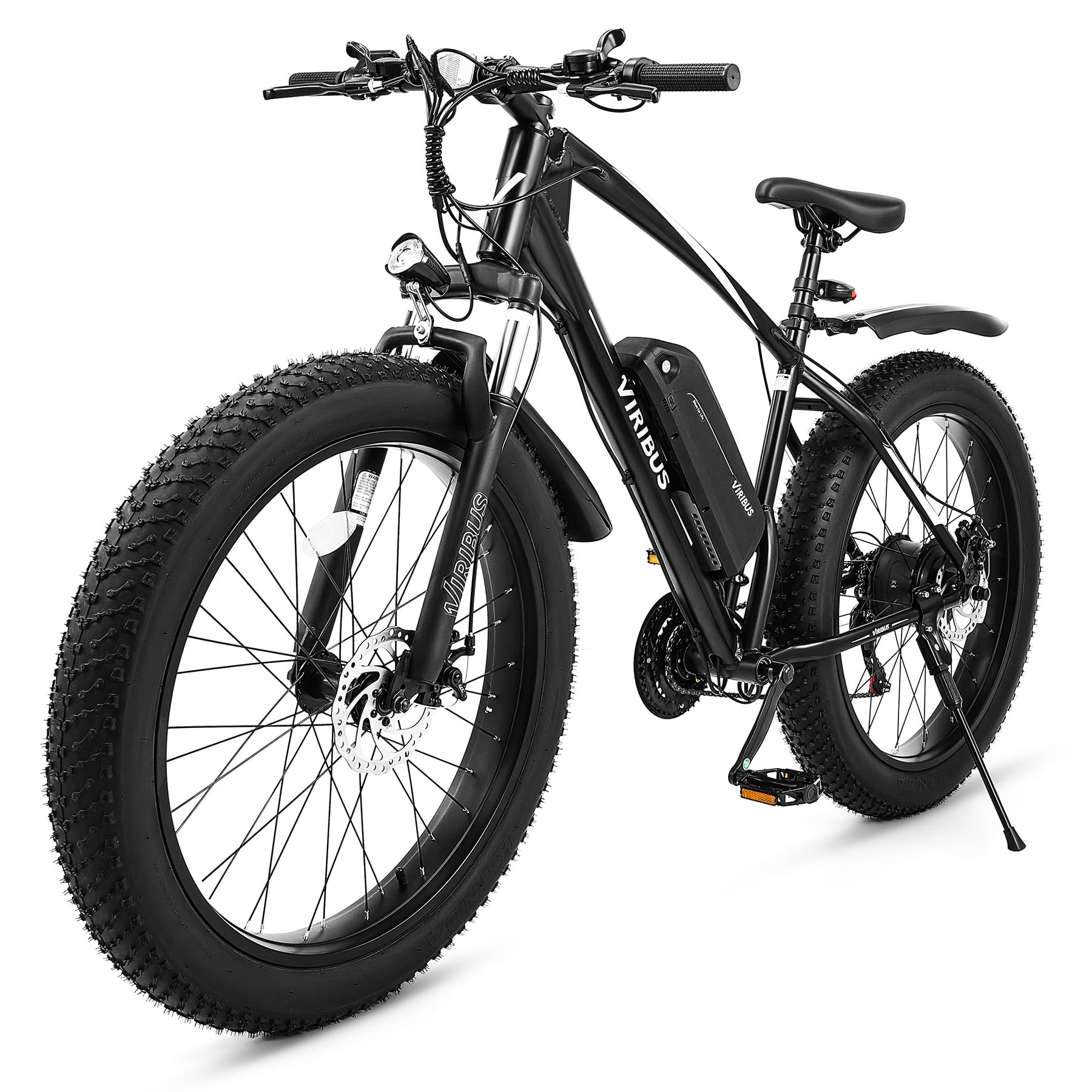 Viribus Electric Mountain Bike for Adults 26" 500W Fat Tire eBike with