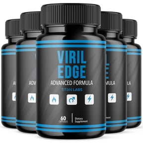 Viril Edge Advanced Formula Natural Supplement Pills for Max Strength VirilEdge 300 Capsules