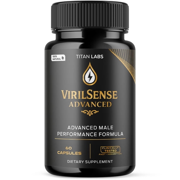 VirilSense Advanced Formula Natural Supplement Pills for Max Strength Viril Sense Capsules (1 Pack)