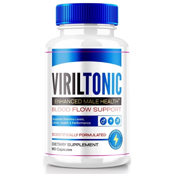 VirilTonic Capsules, VirilTonic24 Capsulas Advanced Blood Support for Maximum Performance - Extra Strength Formula for Men, VirilTonic 24 Health, Viril Tonic Reviews (60 Capsules)