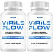 Virile Flow for Men Capsules   VirileFlow Pills, Virile Flow Advanced Formula, 2 Pack, 120 Capsules