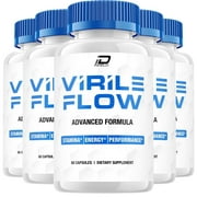 Virile Flow for Men Capsules   VirileFlow Pills, Virile Flow Advanced Formula, 5 Pack, 300 Capsules